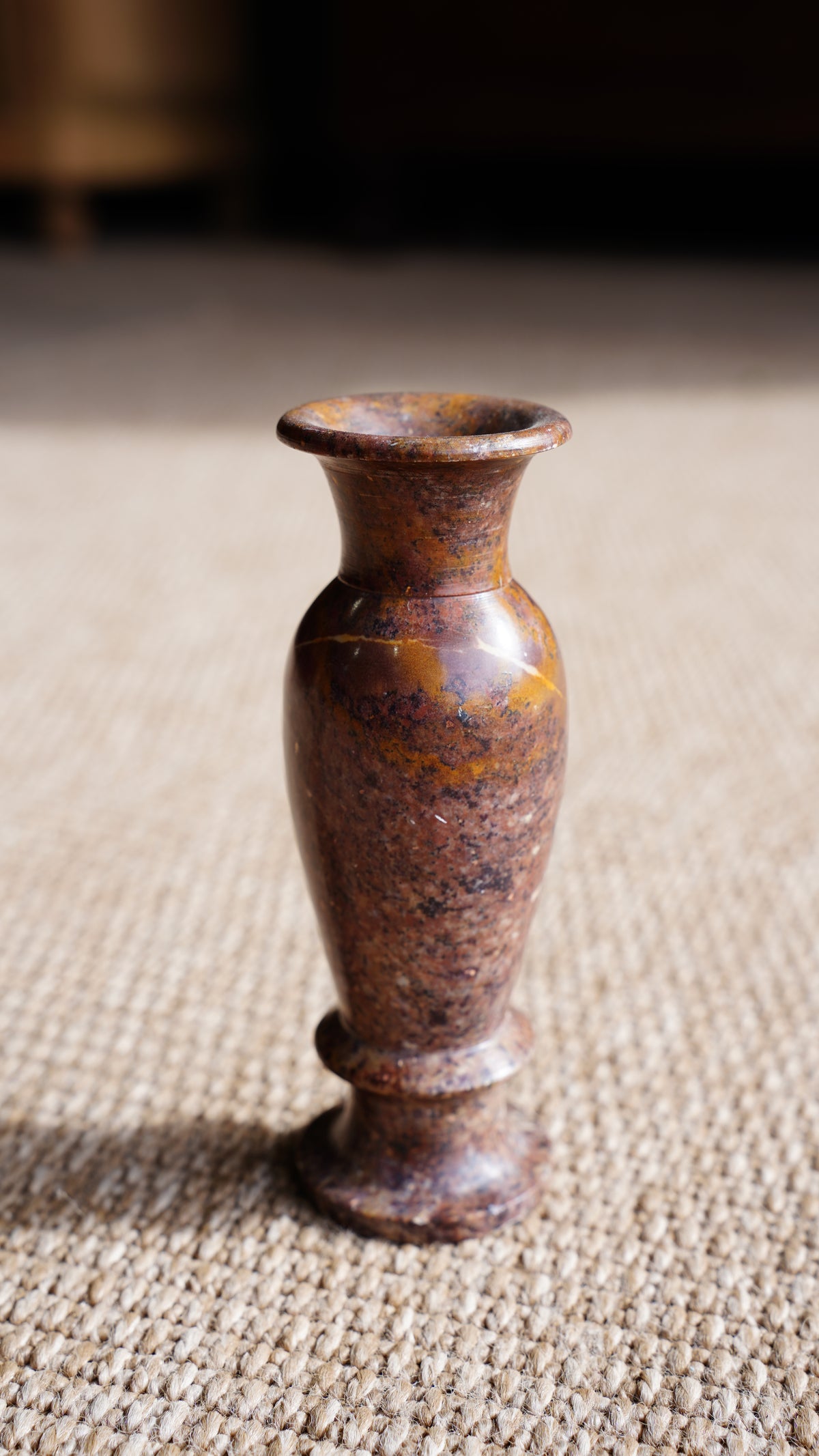 Pair of Vintage Small Marble Vases