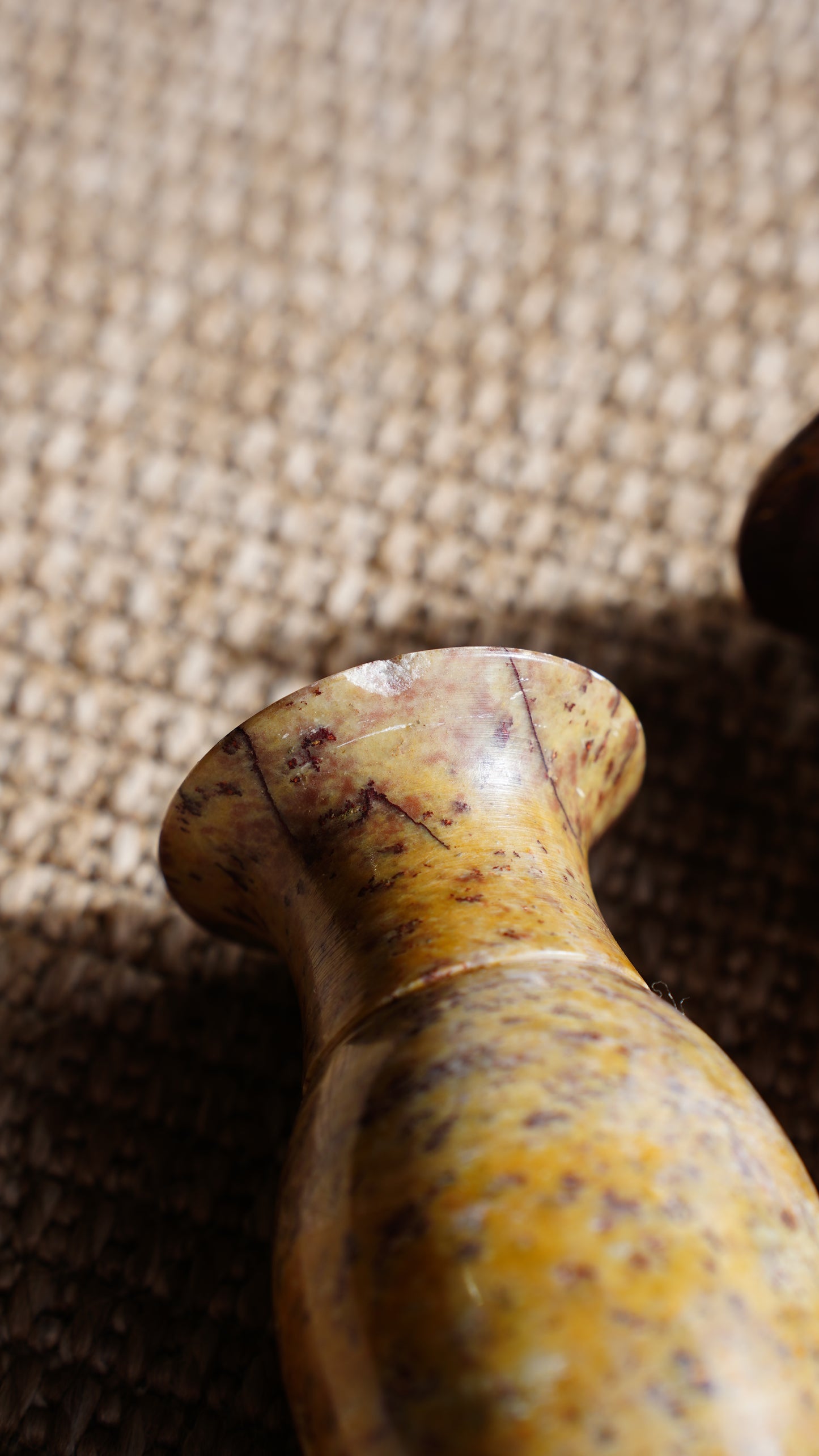 Pair of Vintage Small Marble Vases