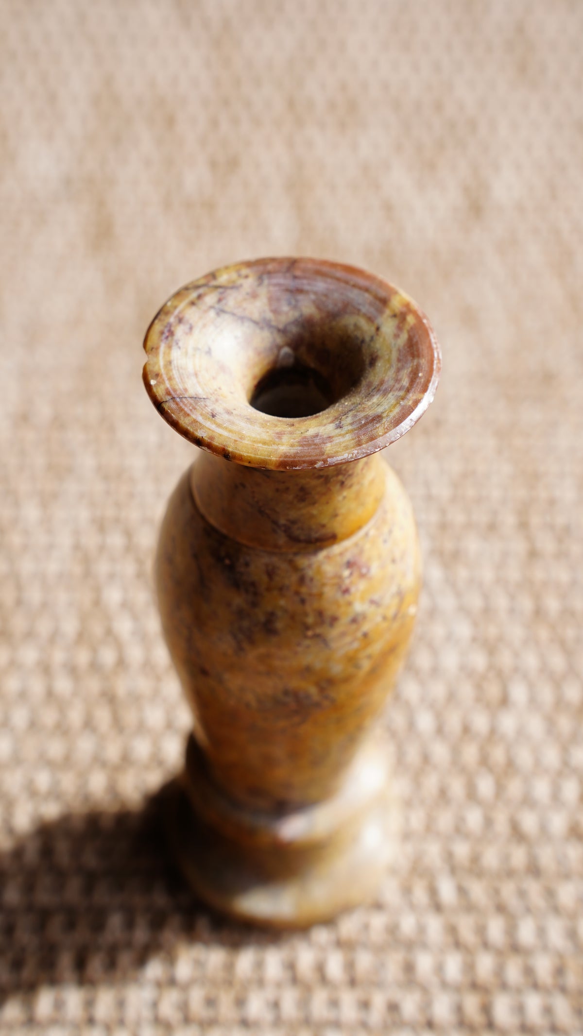 Pair of Vintage Small Marble Vases