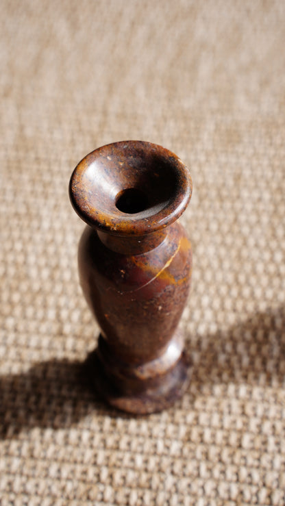Pair of Vintage Small Marble Vases