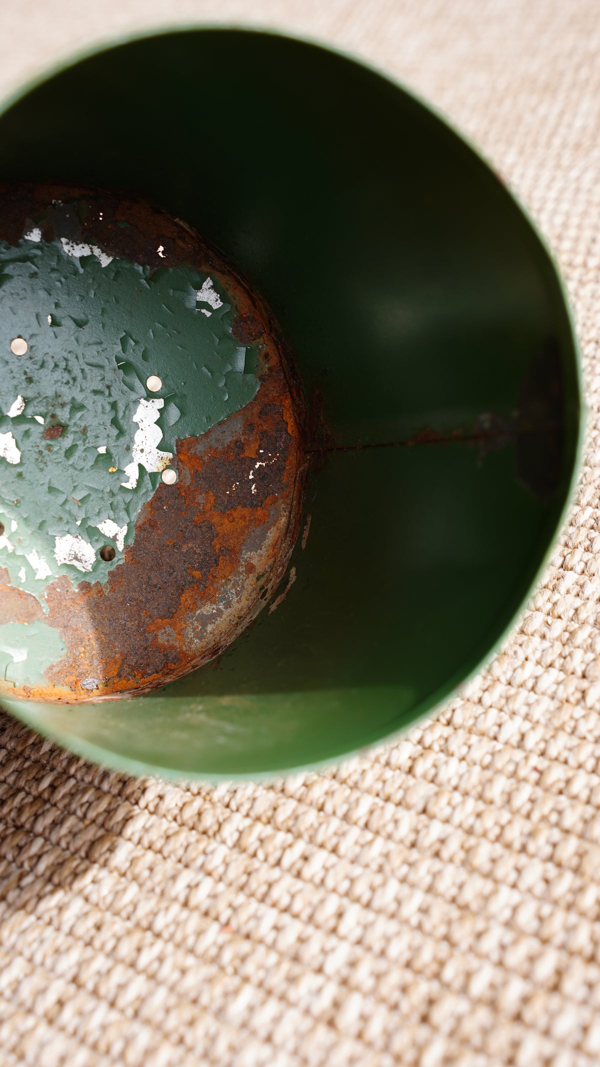 Vintage Hand-Painted Tole Planter, Small
