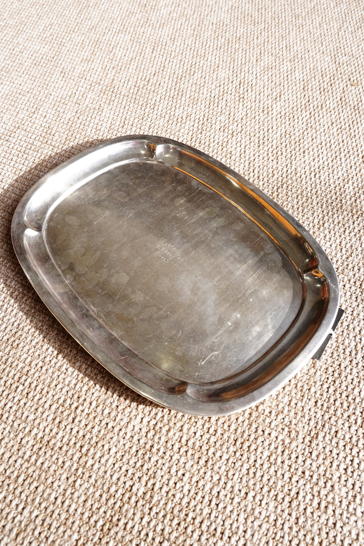 Vintage Christofle Silverplate Tray - Lancaster Paris Hotel