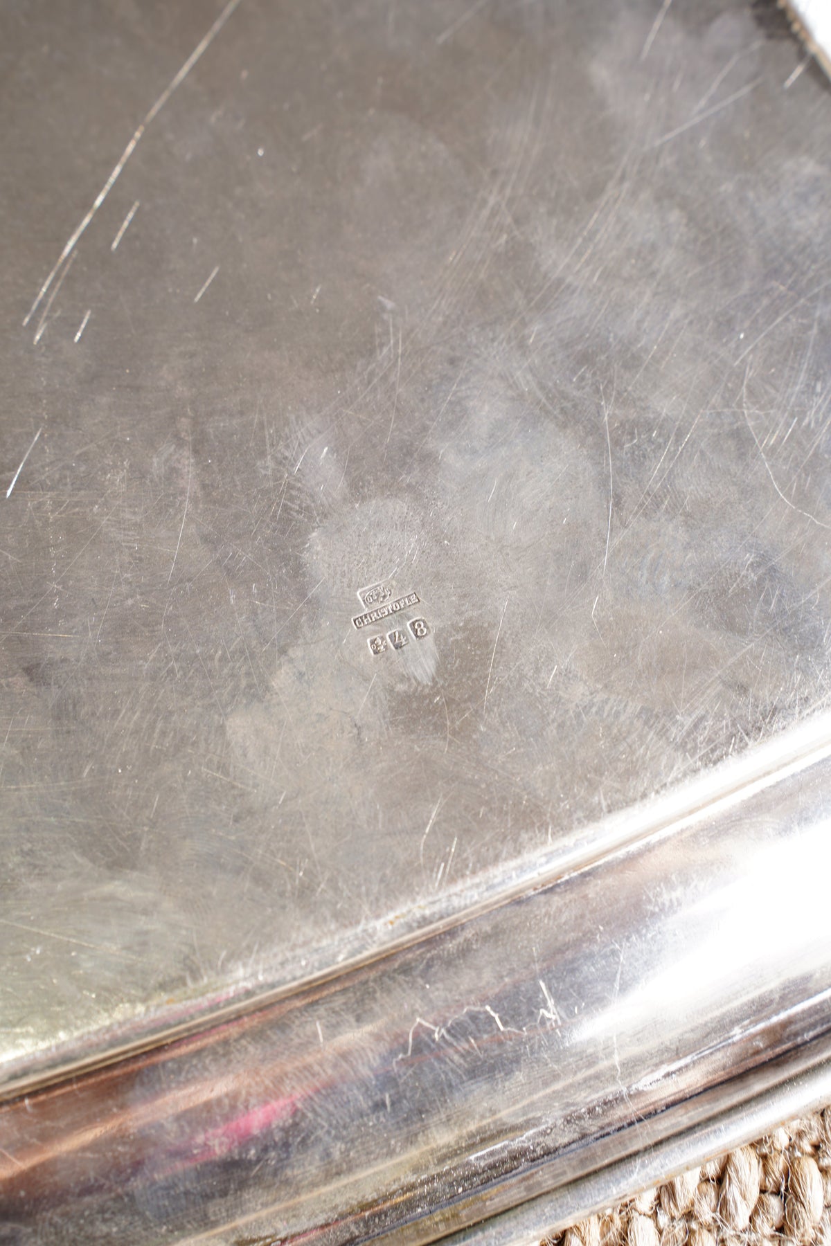 Vintage Christofle Silverplate Tray - Lancaster Paris Hotel