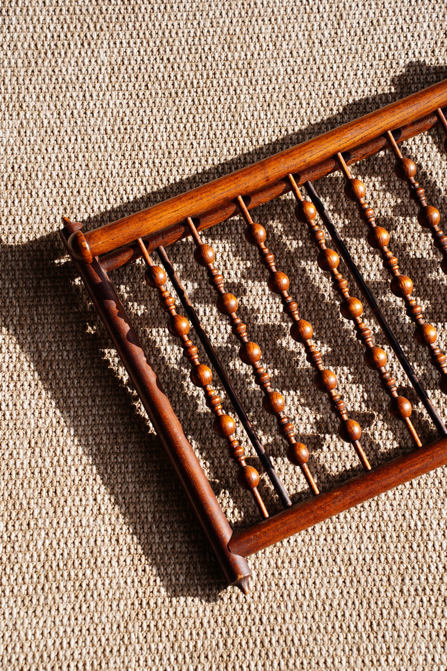 Antique Walnut Folding Wall Magazine Rack