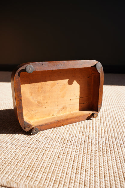 Antique French Napoleon III Rosewood Riser or Cloche Stand