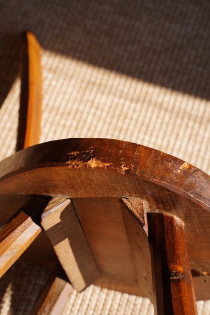 Antique French Folk Art Tripod Chair