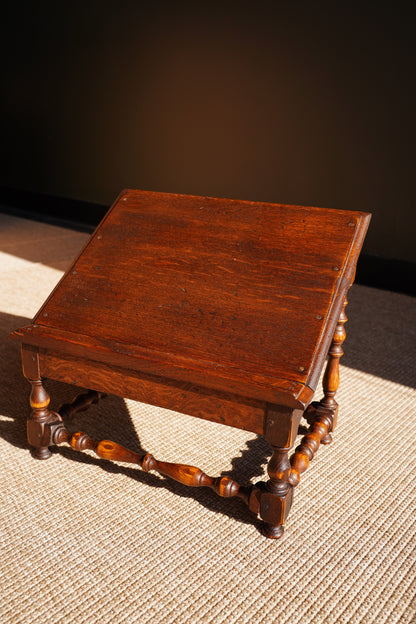 Antique Oak Book Stand, Tabletop Reading Slope, Circa 1900