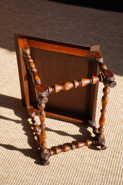 Antique Oak Book Stand, Tabletop Reading Slope, Circa 1900
