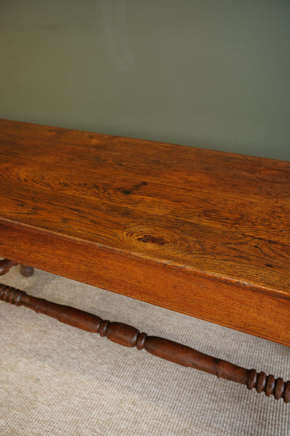Antique Belgian Louis XIII Oak Side Table