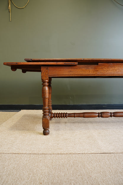 Antique Belgian Louis XIII Oak Side Table