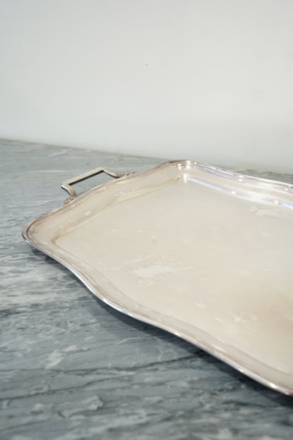 Vintage Wiskemann Belgian Silverplate Serving Tray