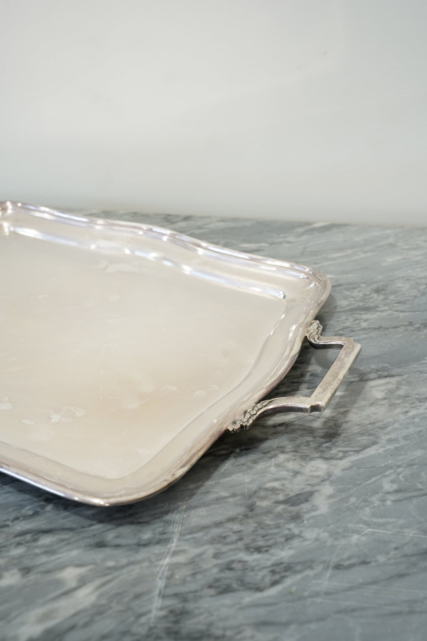 Vintage Wiskemann Belgian Silverplate Serving Tray
