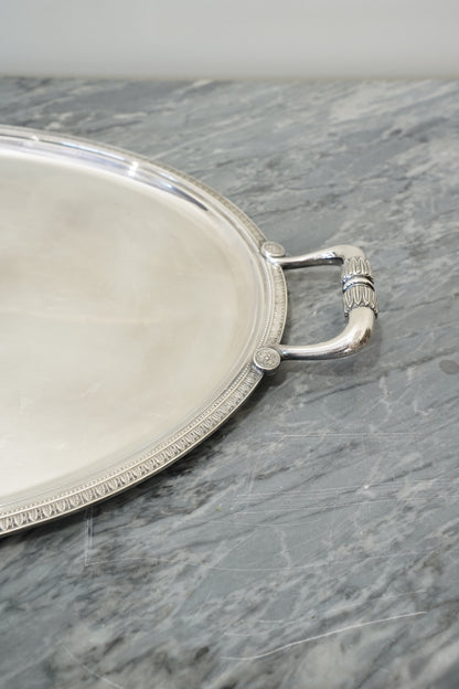 Vintage Christofle French Silverplate Oval Serving Tray