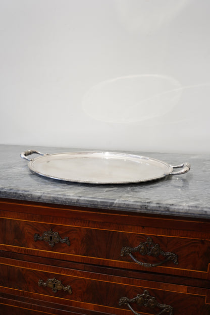 Vintage Christofle French Silverplate Oval Serving Tray