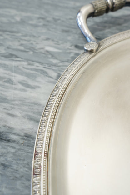 Vintage Christofle French Silverplate Oval Serving Tray