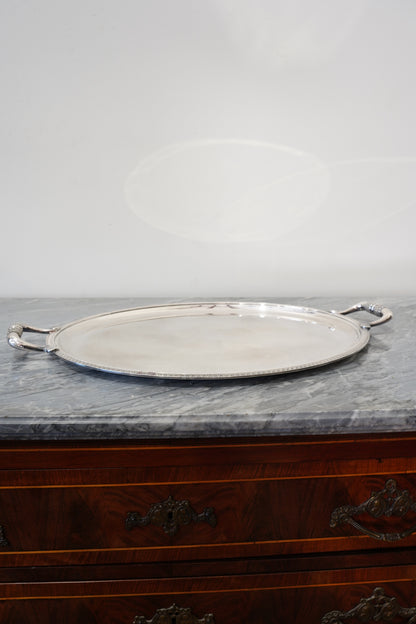 Vintage Christofle French Silverplate Oval Serving Tray