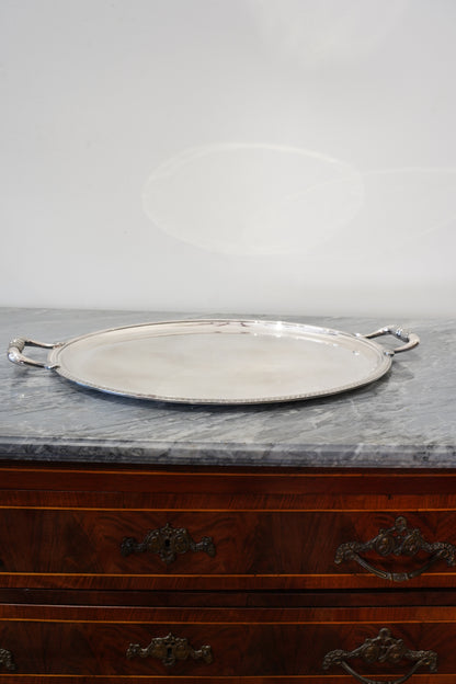 Vintage Christofle French Silverplate Oval Serving Tray