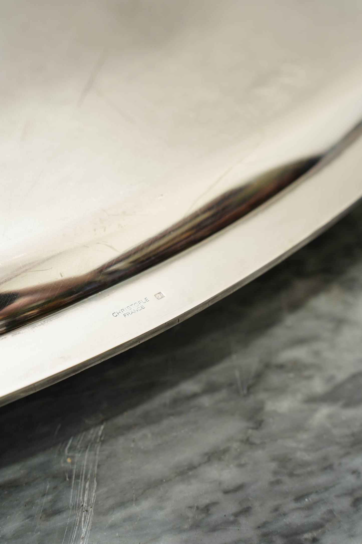Vintage Christofle French Silverplate Oval Serving Tray