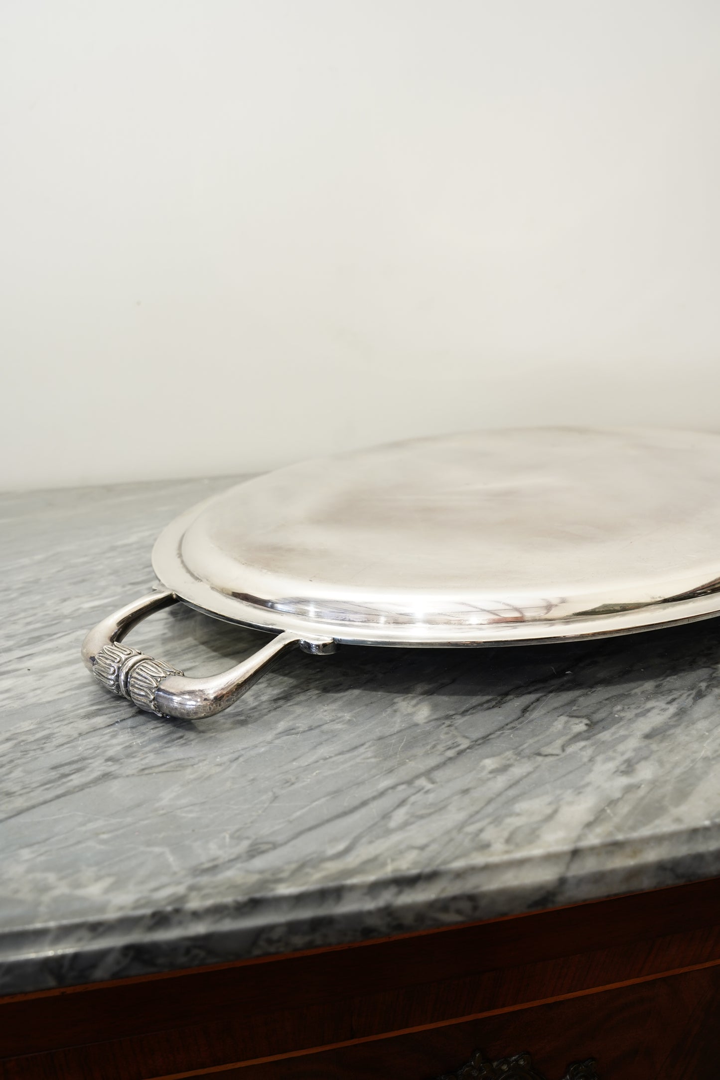 Vintage Christofle French Silverplate Oval Serving Tray