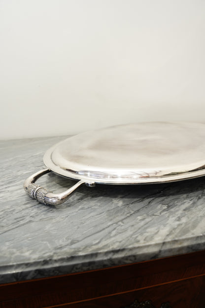 Vintage Christofle French Silverplate Oval Serving Tray