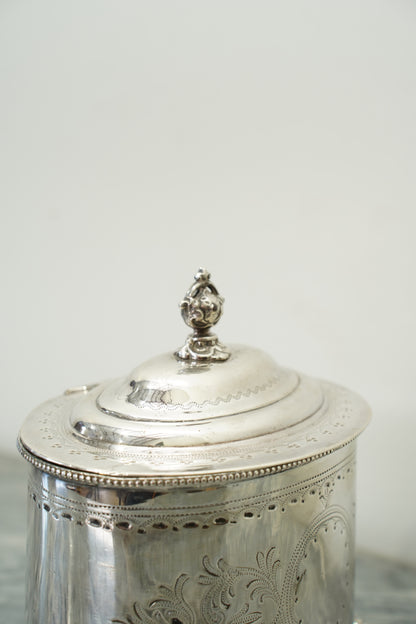 Antique English Sheffield Silver Plate Biscuit Box