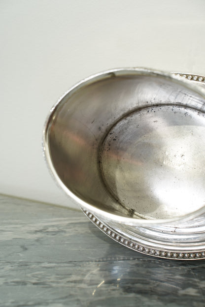 Antique English Sheffield Silver Plate Biscuit Box
