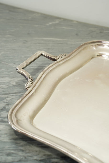 Vintage Wiskemann Belgian Silverplate Serving Tray