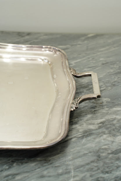 Vintage Wiskemann Belgian Silverplate Serving Tray