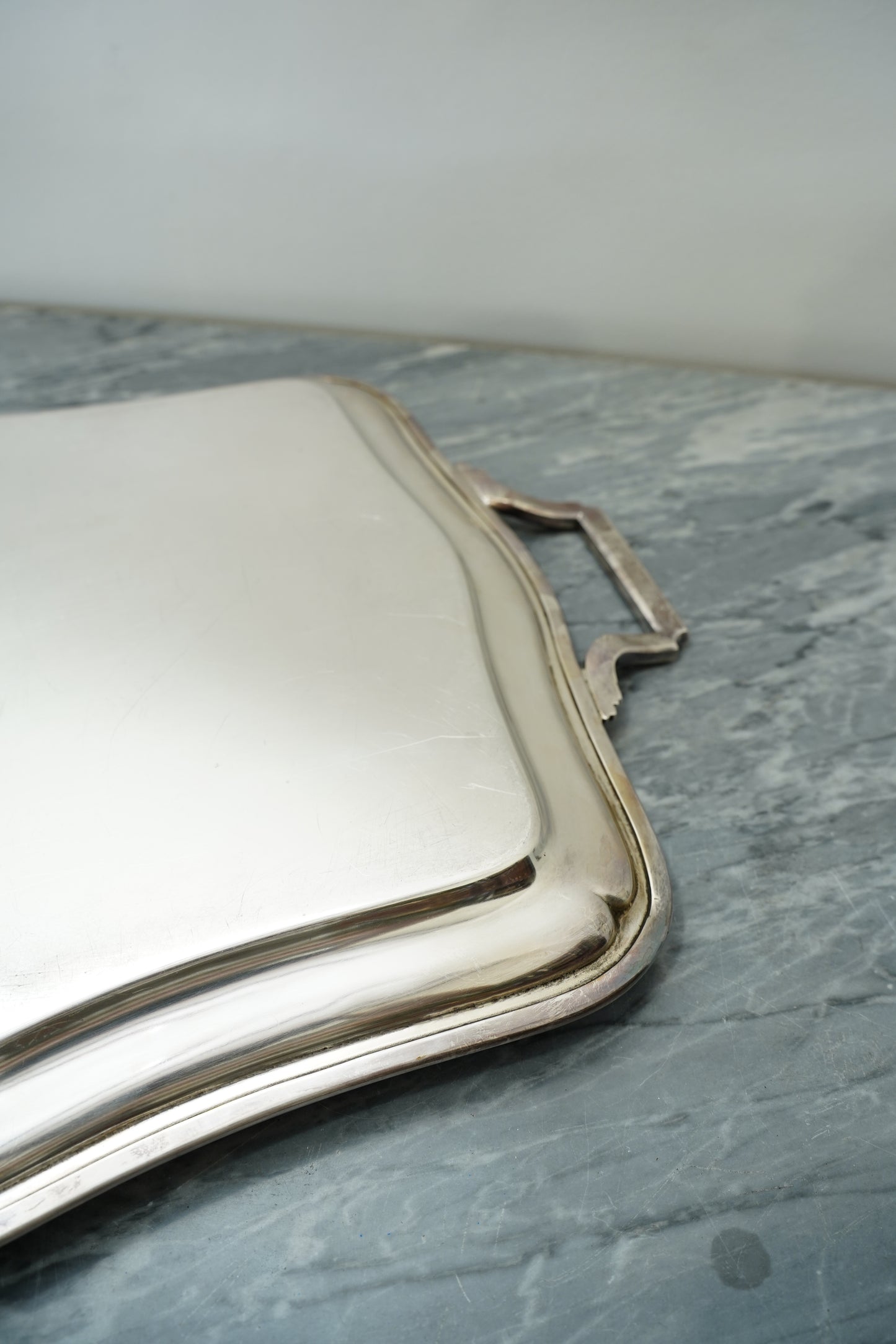 Vintage Wiskemann Belgian Silverplate Serving Tray