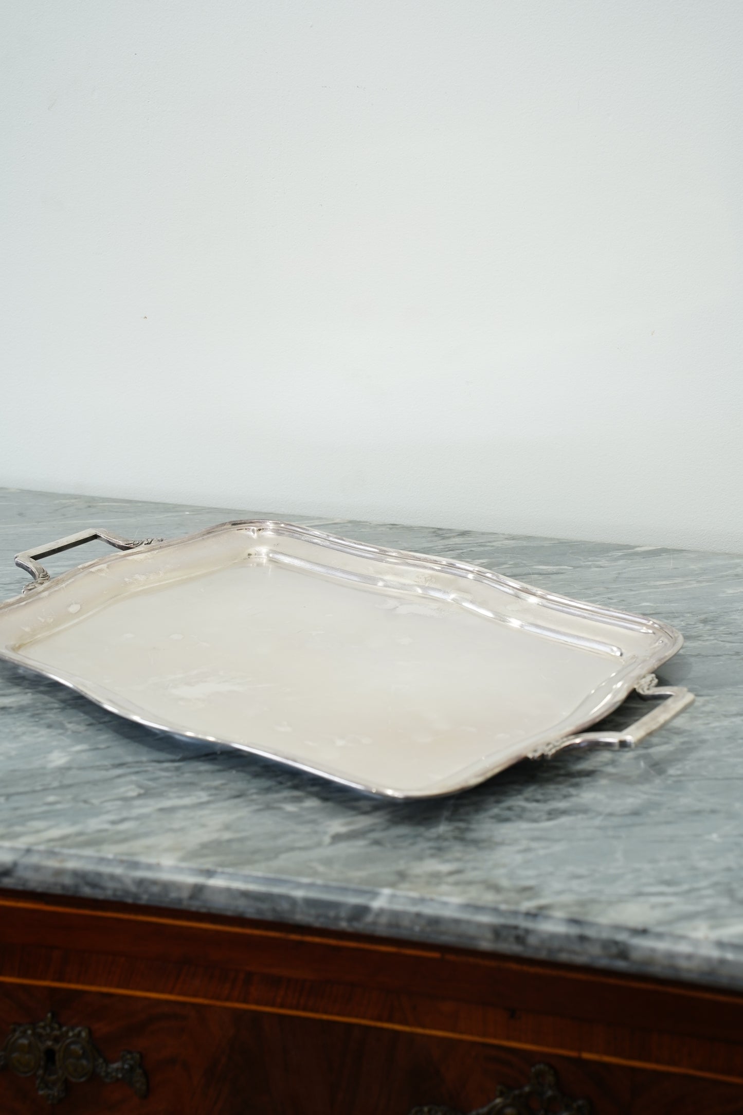 Vintage Wiskemann Belgian Silverplate Serving Tray