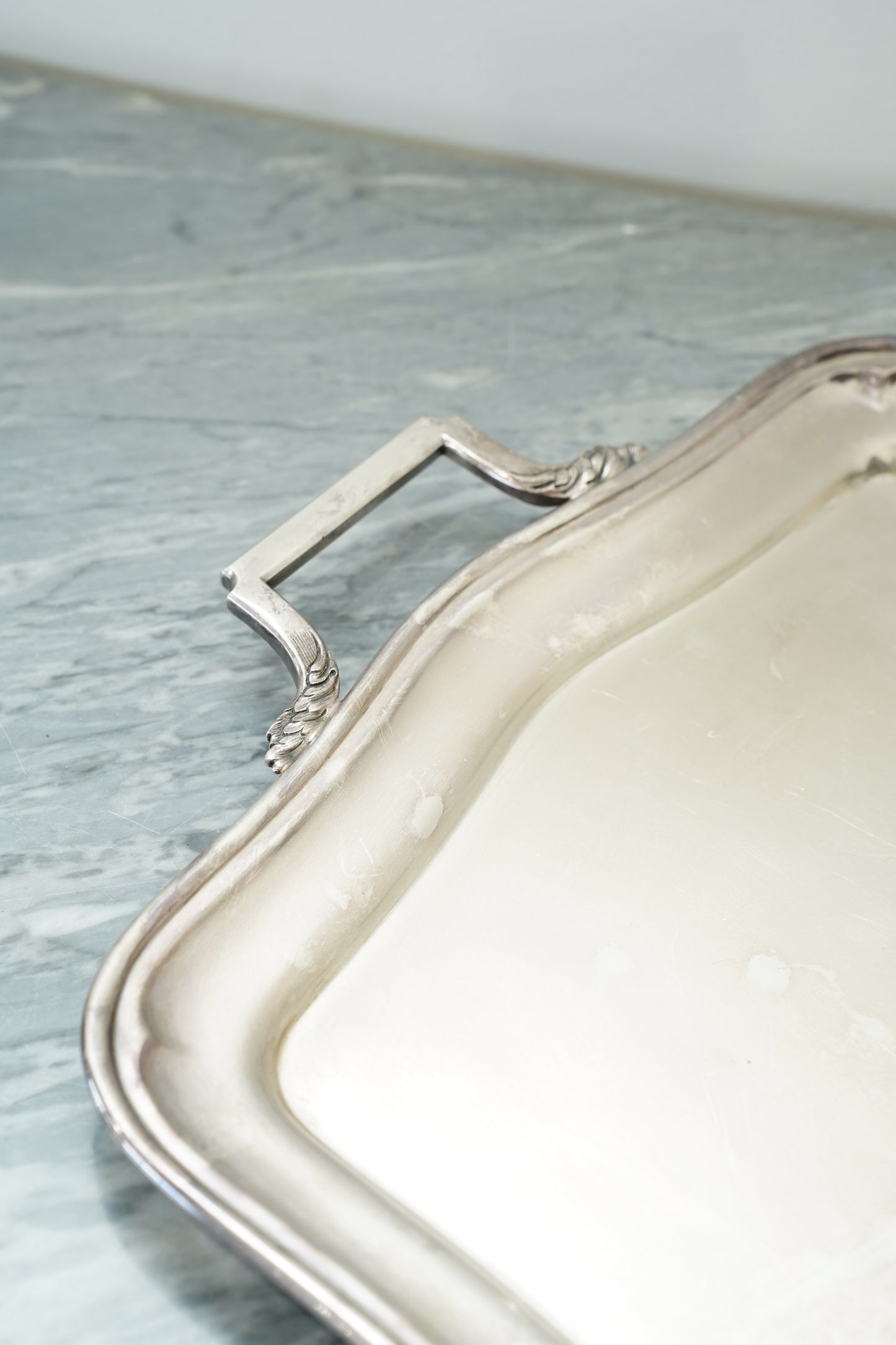 Vintage Wiskemann Belgian Silverplate Serving Tray