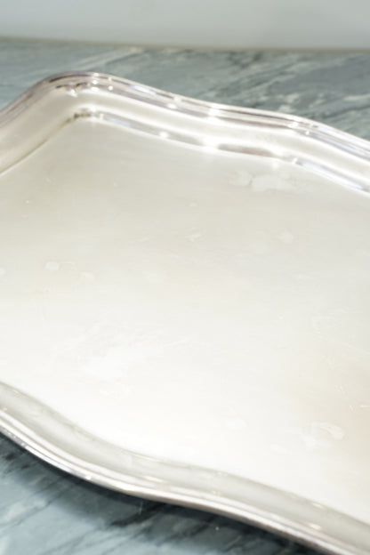 Vintage Wiskemann Belgian Silverplate Serving Tray