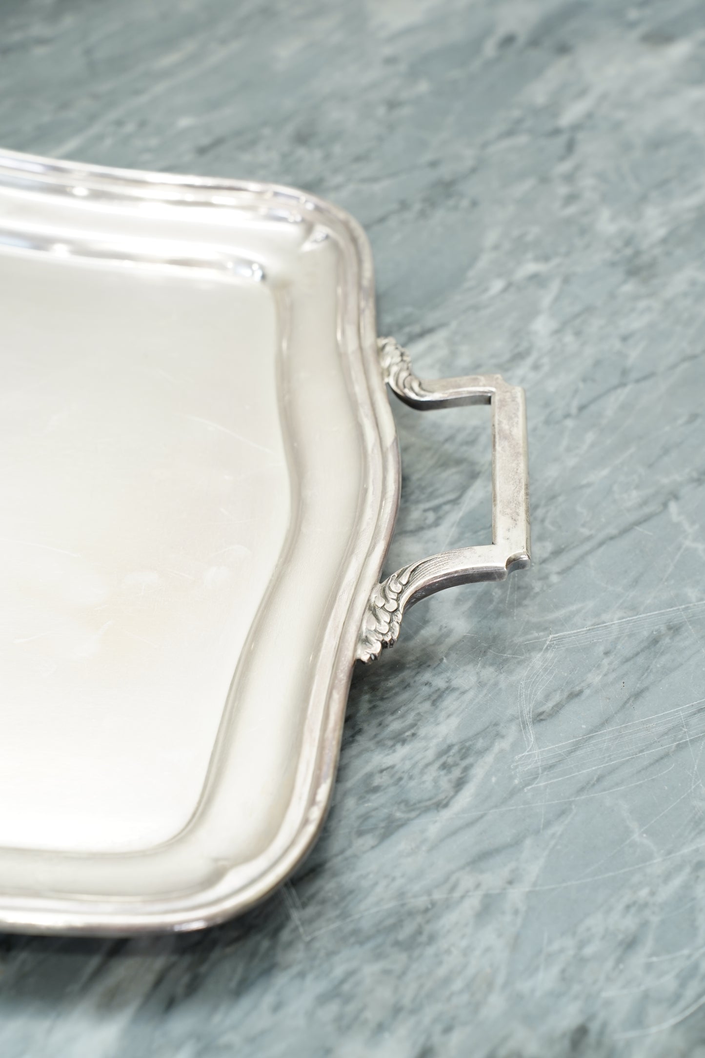 Vintage Wiskemann Belgian Silverplate Serving Tray