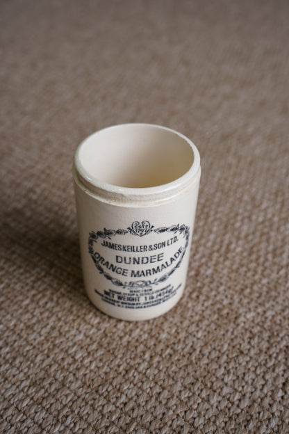 Antique Dundee Marmalade Pot, English Ironstone Crock, Circa 1900