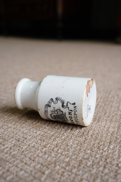 Antique French Grey Poupon Dijon Mustard Pot, Circa 1890