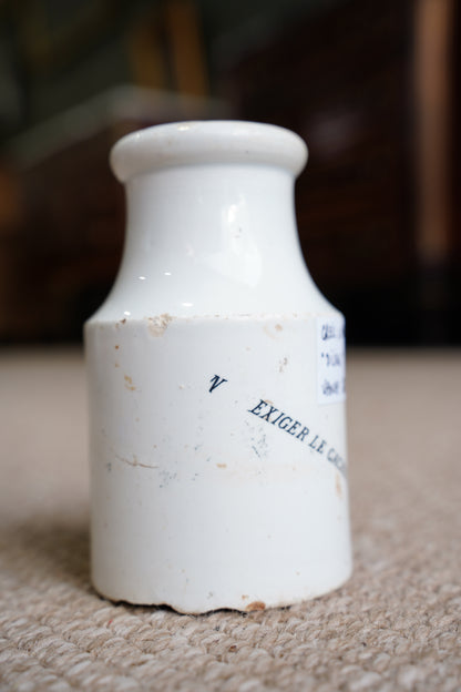 Antique French Grey Poupon Dijon Mustard Pot, Circa 1890