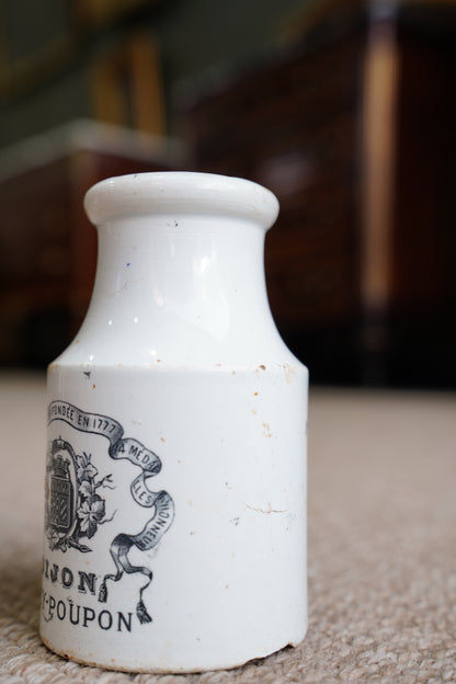 Antique French Grey Poupon Dijon Mustard Pot, Circa 1890