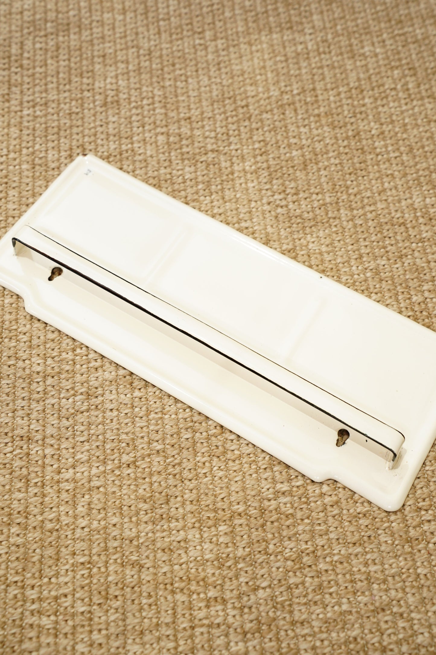 Vintage Enamel Wall Rack Towel Holder