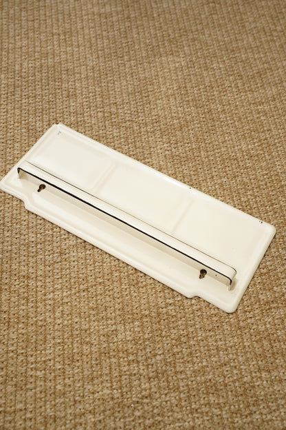 Vintage Enamel Wall Rack Towel Holder