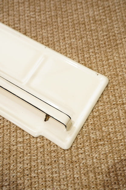 Vintage Enamel Wall Rack Towel Holder