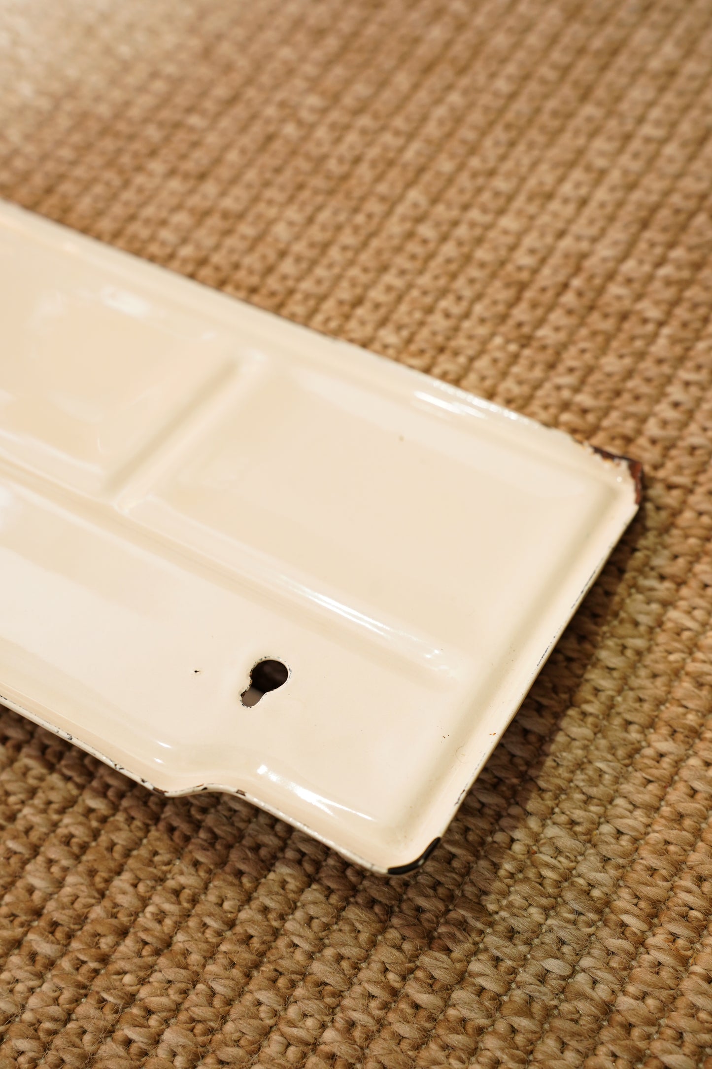 Vintage Enamel Wall Rack Towel Holder