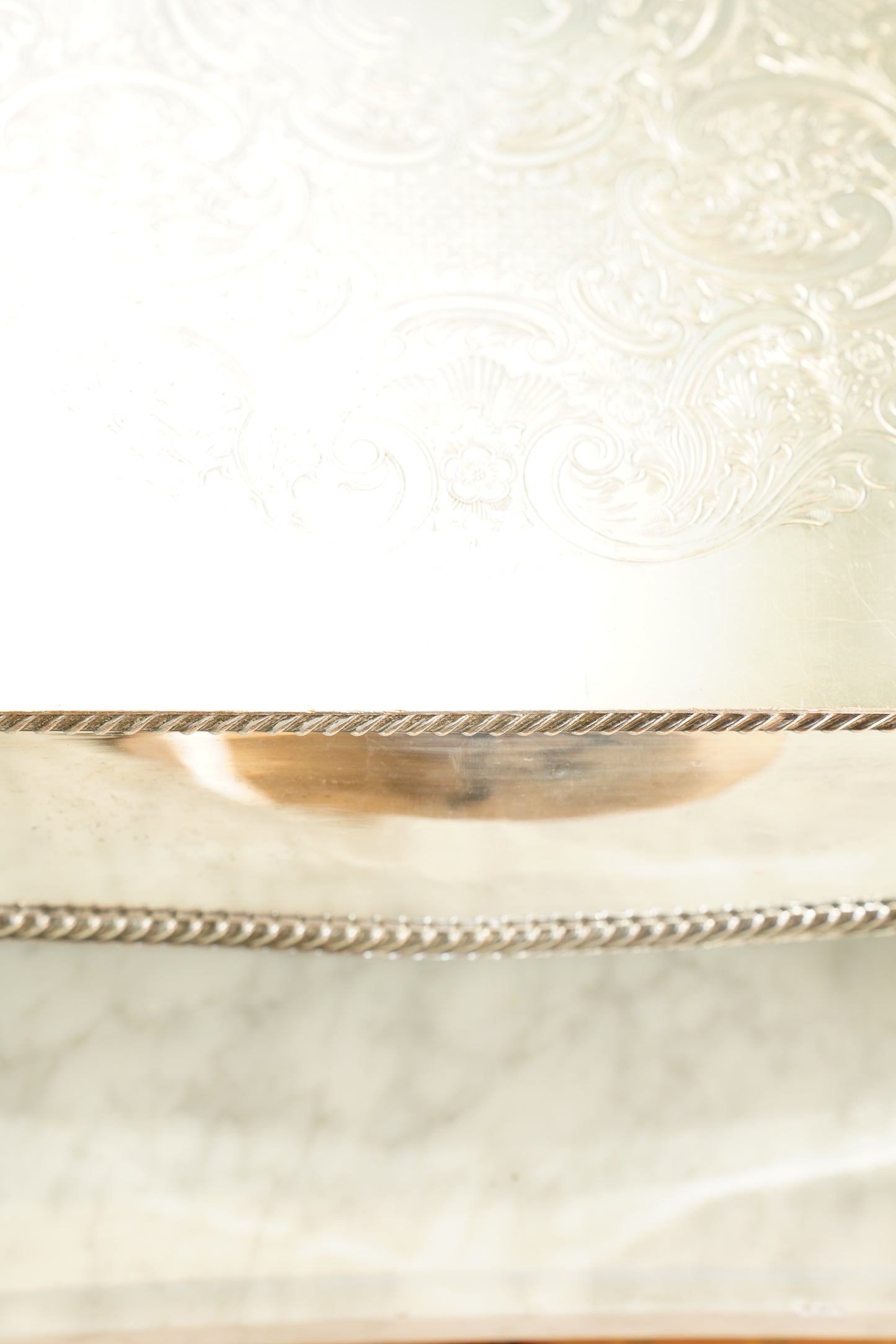 Vintage English Silver Plate Riser or Cake Stand