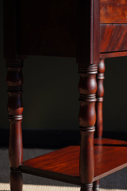 Antique Mahogany Side Table or Sewing Table