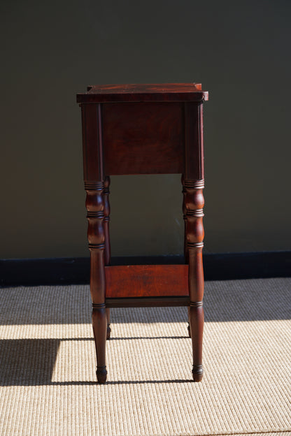 Antique Mahogany Side Table or Sewing Table
