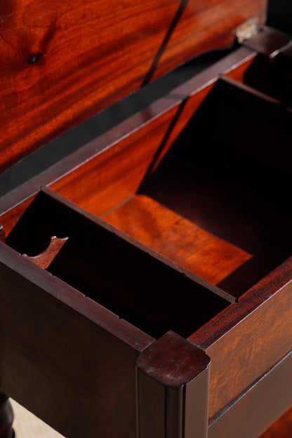Antique Mahogany Side Table or Sewing Table