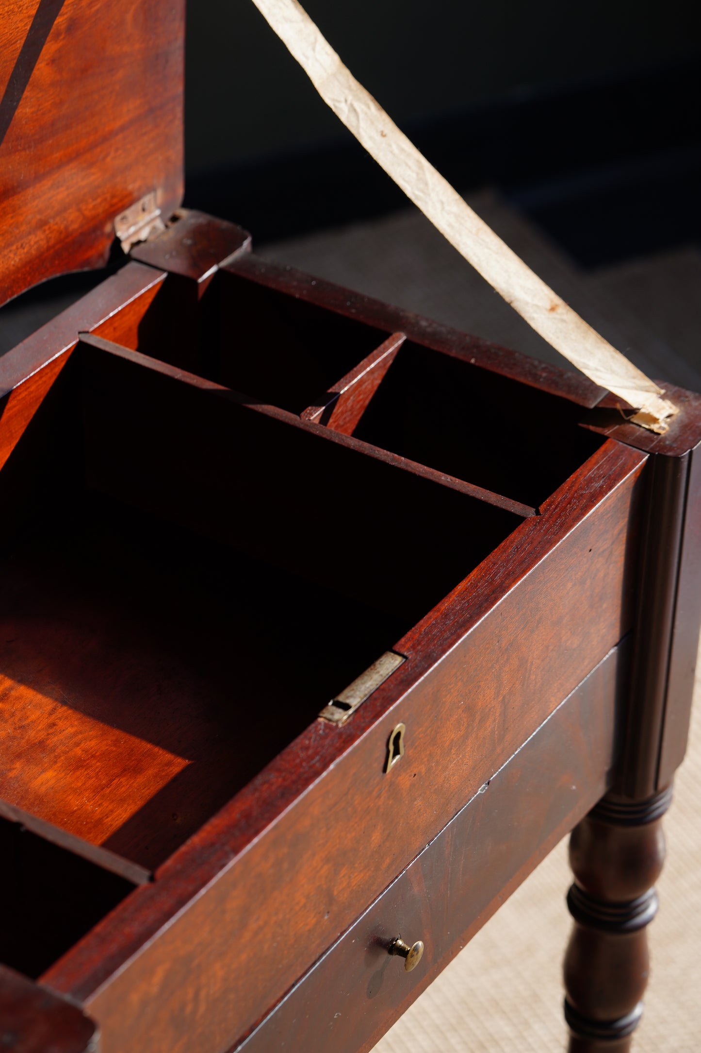 Antique Mahogany Side Table or Sewing Table
