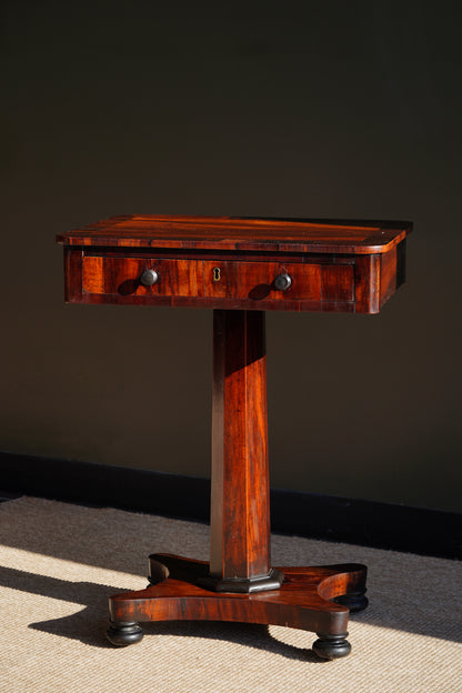Antique William IV Rosewood Side Table