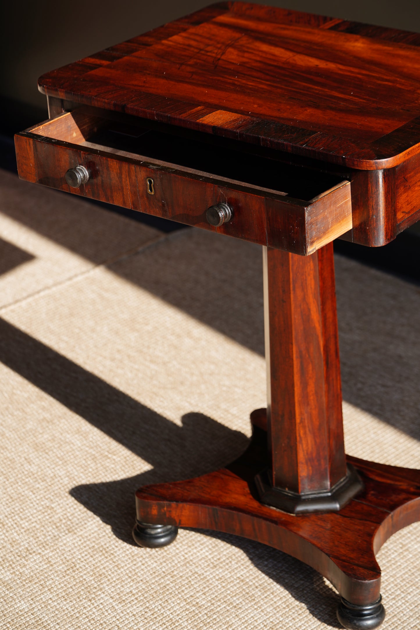 Antique William IV Rosewood Side Table