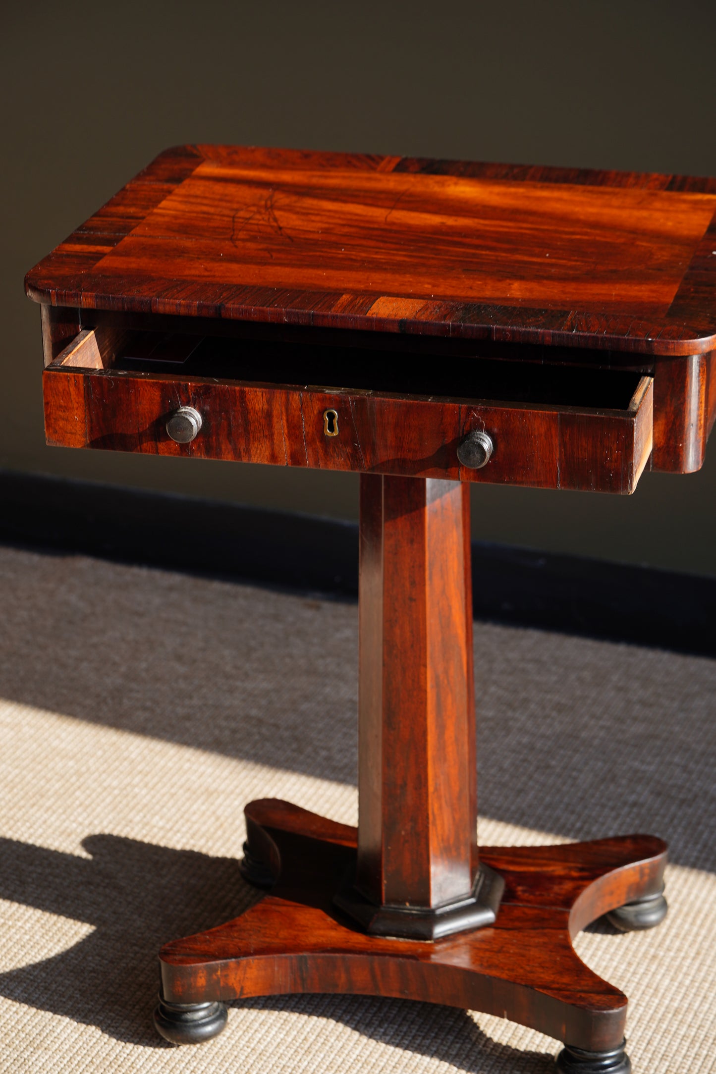 Antique William IV Rosewood Side Table