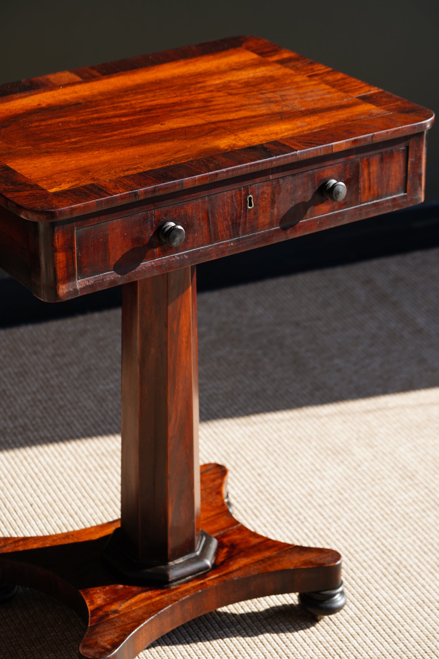 Antique William IV Rosewood Side Table